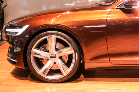 Geneva, Switzerland - March 2, 2014: 2014 Volvo Estate Concept presented on the 84th International Geneva Motor Showのeditorial素材
