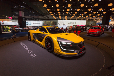 Frankfurt, Deutschland - September 15, 2015: 2014 Renault Sport RS 01 presented on the 66th International Motor Show in the Messe Frankfurtのeditorial素材