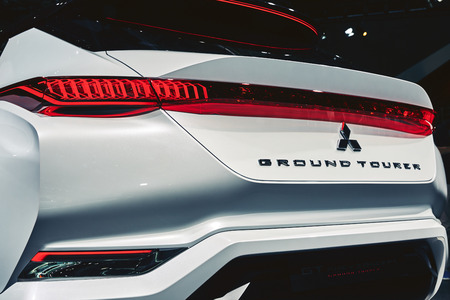 Paris, France - September 29, 2016: 2016 Mitsubishi Ground Tourer Concept presented on the Paris Motor Show in the Porte de Versaillesのeditorial素材