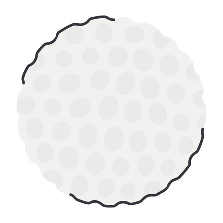 Golf Ball Sports Game Equipment in Cartoon Style.のイラスト素材