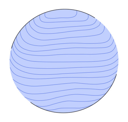 Rubber Fitness Ball for Gym and Home Trainings.のイラスト素材