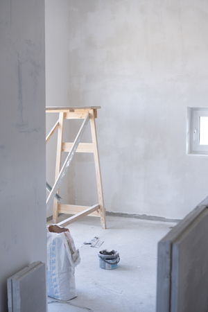 general view of the repair in the apartmentの写真素材