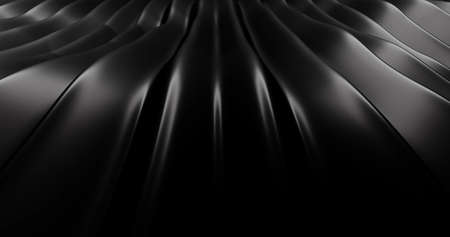 3d black abstract geometric backgroundの写真素材