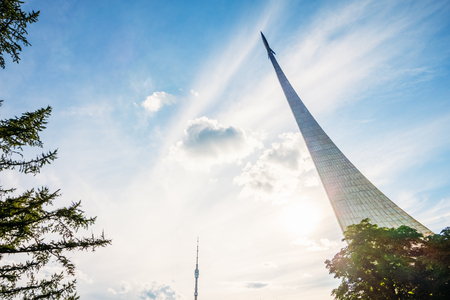 The Space Exploration Monument. Russia, Moscowのeditorial素材