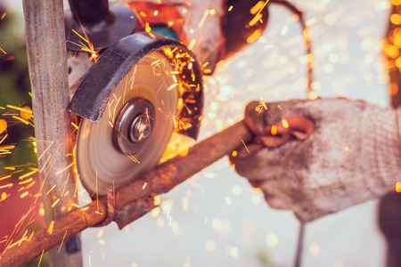 Grinding wheel in close-upの写真素材