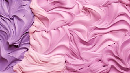 Neutral pink and magenta colored milky velvet cream texture background. Closeup view.の素材