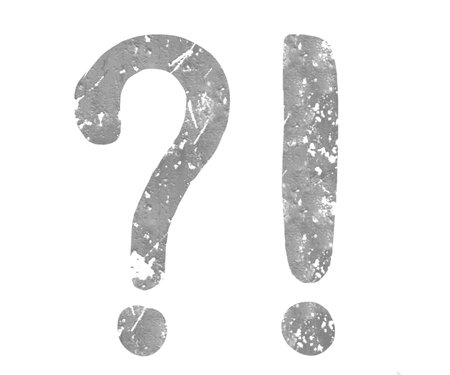 grunge question mark symbol on white background - can be used as a backgroundの写真素材