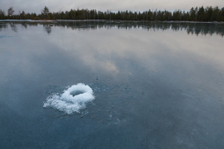 The Ice Hole on the Lake