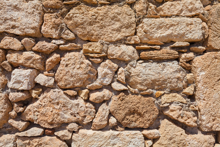 Rethymnon, Island Crete, Greece, - June 23, 2016:View on the stone wall of Fortezza Castle in Rethymnonのeditorial素材