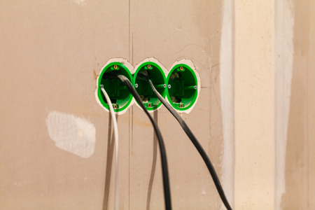 House is under  construction, remodeling, rebuilding and renovation. Making electrical wires and...