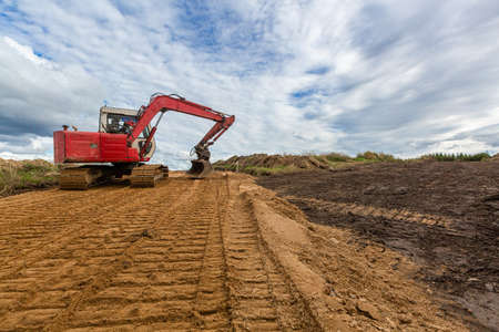 Road Construction and working of the construction machinery.