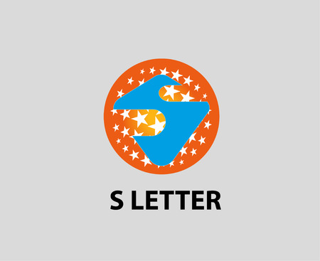 Letter S icon, Set of alphabet symbols and elements of letter sのイラスト素材