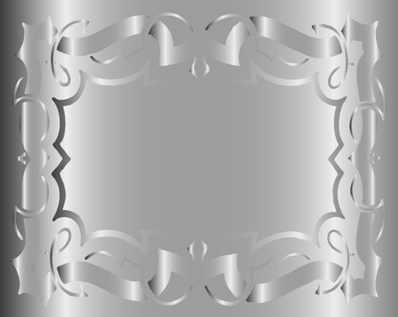 Vintage Royal Background Gray Silver Floral Luxury Ornamentalのイラスト素材
