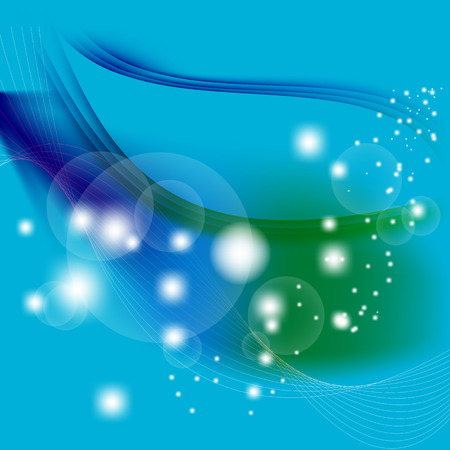 Abstract blue dotted light backgroundのイラスト素材