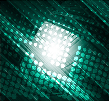 Dark green abstract technology backgroundのイラスト素材