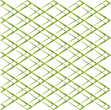 Green Rhombus grid on white backgroundのイラスト素材