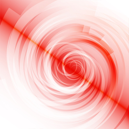 Red Spiral on white Background のイラスト素材
