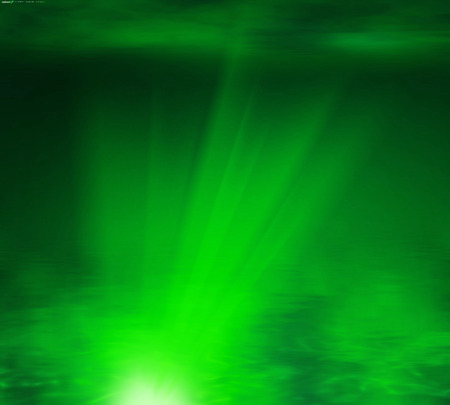 Abstract green rays light backgroundの写真素材