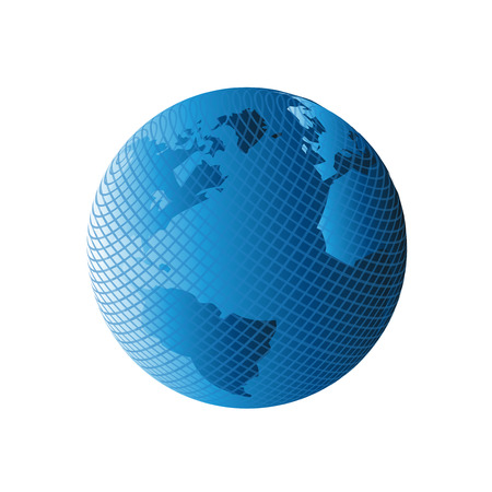 Modern globe earth vectorのイラスト素材
