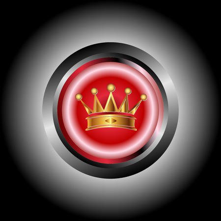 Crown Icon button vectorの写真素材