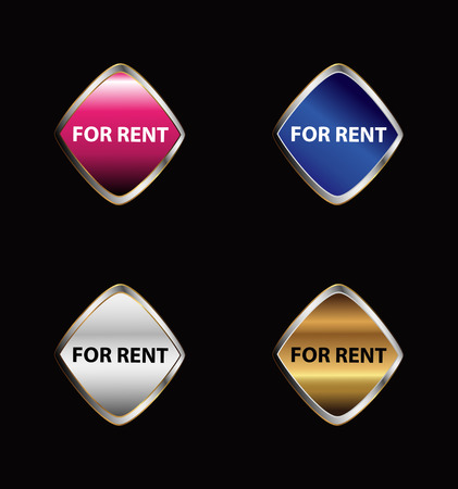 For Rent Signのイラスト素材