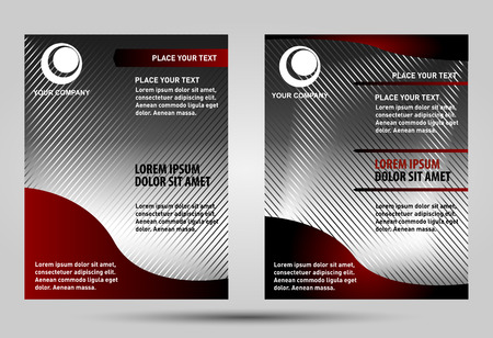 Presentation of flyer designのイラスト素材