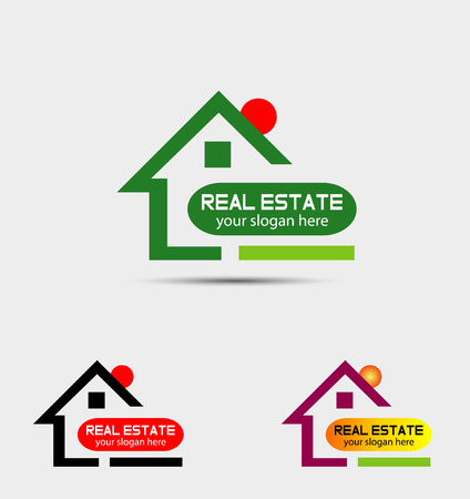Real estate property logoのイラスト素材