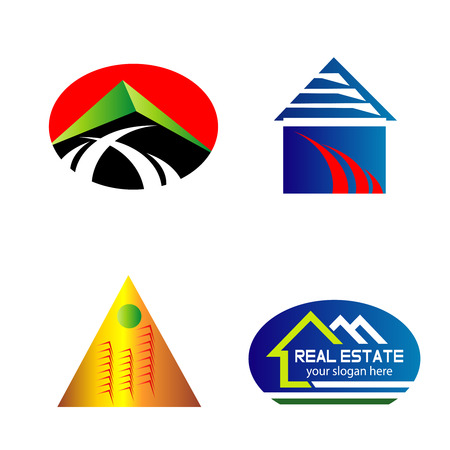 Real Estate web Icons set and vectorのイラスト素材