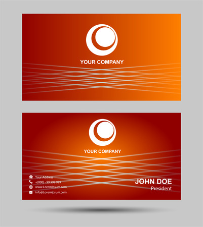 Vector stripe creative business cardsのイラスト素材
