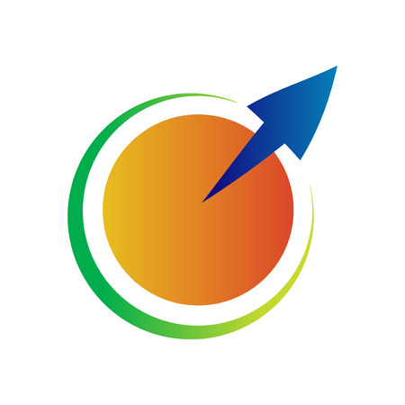 Modern arrow logo iconのイラスト素材