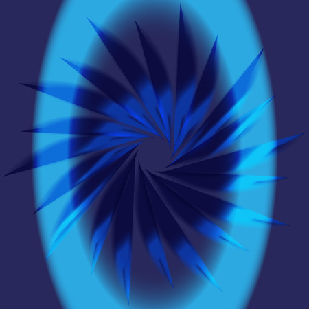 Abstract blue background with spiral movementのイラスト素材