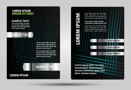 Black blue Brochure Templateのイラスト素材