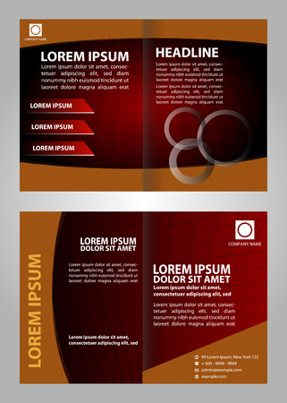 Corporate Business Set Folder brochure Design Template Vectorのイラスト素材