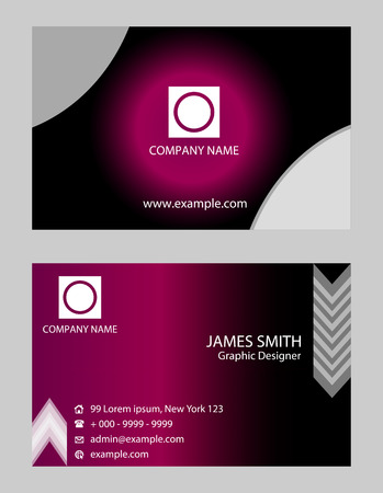 Horizontal Business cardのイラスト素材