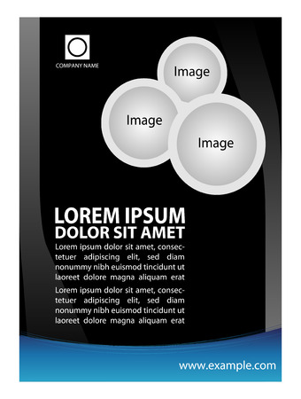 Abstract retro vector flyerのイラスト素材