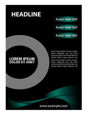 Flyer designのイラスト素材