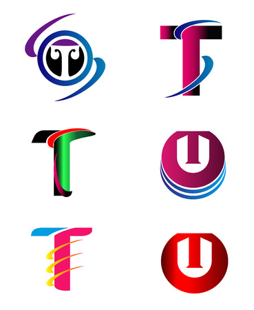 Set Of Alphabet Symbols And Elements Of Letter のイラスト素材