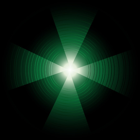 Abstract circular black green background templateの写真素材