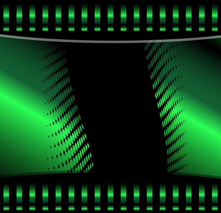 Green background vector curve and space for message and text web designのイラスト素材