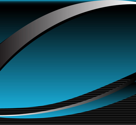 Abstract blue wave background with textのイラスト素材