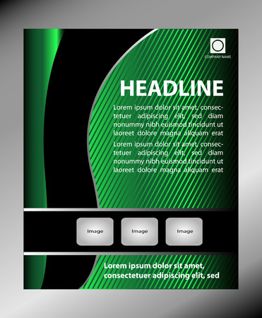 Green flyerのイラスト素材