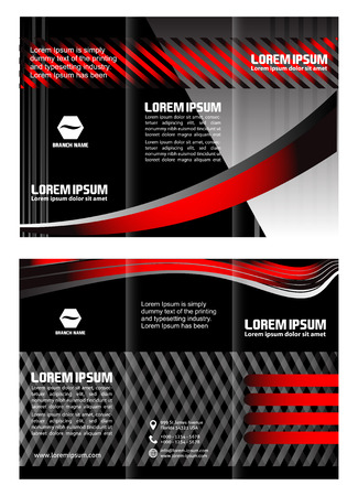 Trifold brochure template designのイラスト素材