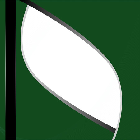 Vector green background graphic message board for text and message design line shadow for modern web designのイラスト素材