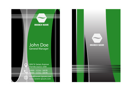 Business card template illustrationのイラスト素材