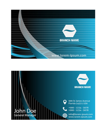 Vector  business card setのイラスト素材