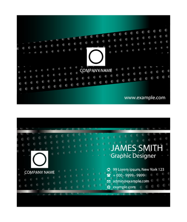 Vector business card set, elements for designのイラスト素材