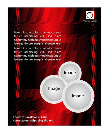 flyer templateのイラスト素材