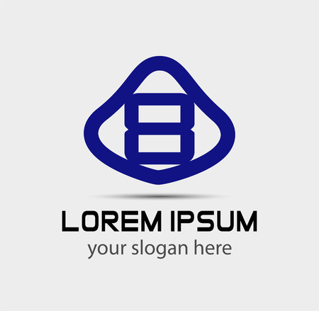 Vector sign number 8 logo iconのイラスト素材