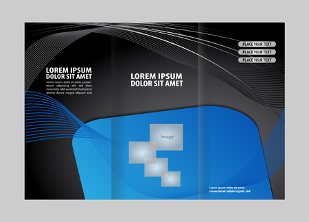 Multipurpose Tri-fold Brochure and Catalog Vector Designのイラスト素材