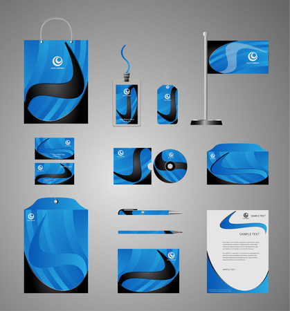 Corporate identity templateのイラスト素材